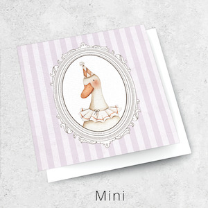 Mini Textured Cards: goose frame