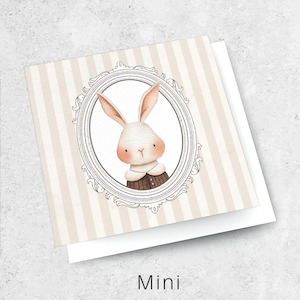Mini Textured Cards: bunny frame