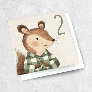 Small Cards 1: age 2 - squirrel