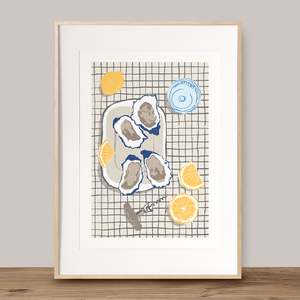 Prints: oysters and lemons