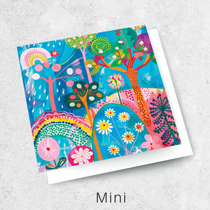 Mini Cards Luxe Textured: rainbow forest II