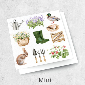 Mini Cards Luxe Textured: wild garden
