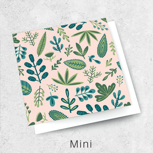 Mini Cards Luxe Textured: peach botanical