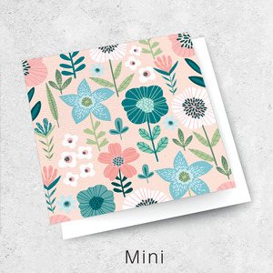 Mini Cards Luxe Textured: pink botanical
