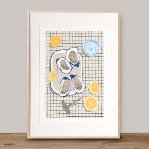 Prints: oysters and lemons
