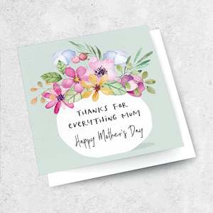 Mother S Day: thanks for everything mum