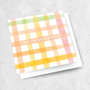 Small Cards 1: gingham time to celebrate!