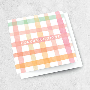 gingham congratulations!