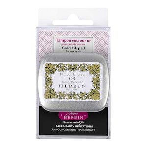 Products: Herbin Gold Ink Pad for Wax Seal Ink Direct