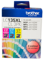 Lc135xl Lc137xl: Genuine Brother LC-135XLCL3PK (3 Colour Pack) Ink Direct