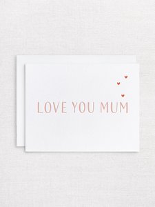 Letterpress greeting card - Mothers Day - Inker Tinker