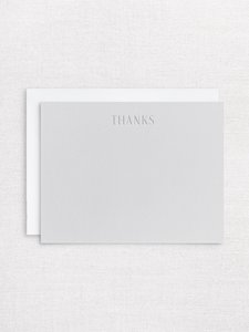 Letterpress thank you notecard set - Inker Tinker