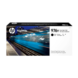 Hewlett Packard Ink: HP Genuine 976Y Black Extra Hi-Yield Ink Tank – L0R08A