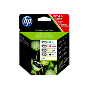 HP Genuine 920XL Ink Value 4 Pack- CZ080A