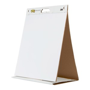 3m Presentation: 3M Post-it Tabletop Easel Pad with Dry Erase 563DE 508mm x 584mm, White, 20 Sheets