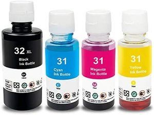 HP 31 CYM HP32 Black SmartTank Ink Bottles - inktoner cartridges New Zealand