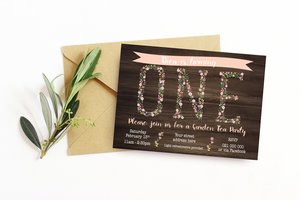 GARDEN PARTY BIRTHDAY INVITATION - Inkydot Design