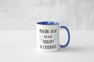 Products: In My Soap Pot Soapmakers mug “Therapy”