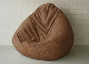 Sustainable Bean Bags: NZ Leather Classic Bean Bag