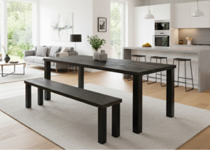 Dining Tables: Straight Box Dining Table