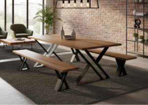 Z-Frame Dining Table