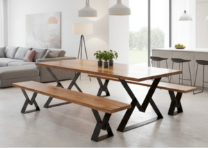 Dining Tables: Y-Frame Dining Table