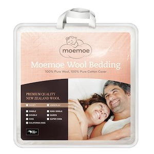Organic Bedding: 100% pure NZ Wool Duvet Inner | 300gsm All-Season Comfort