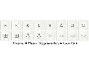 [Ships from USA] Glove80 Universal Keycap Add-on Set (MCC profile for Choc v1 switches)