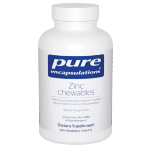 Zinc Chewable Natural Orange Flavor