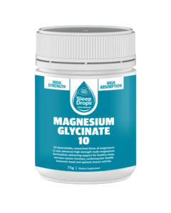 Magnesium: SleepDrops Magnesium Glycinate 10 powder