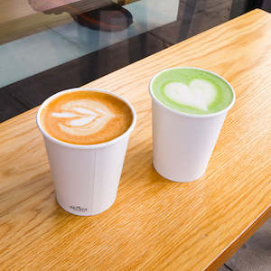 Single Walled Aqueous Hot Cup - White