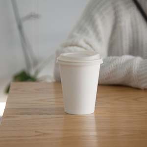 Single Walled Hot Cup: Single Walled Hot Cup - White