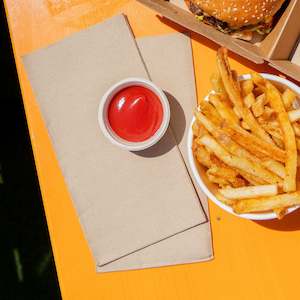 Napkin - Snack - Brown