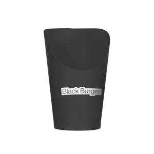 Custom: Decent Hot Chip Cup - Black Burger