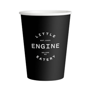 Custom: Decent Hot Cup - Single Wall - Little Engine Eatery