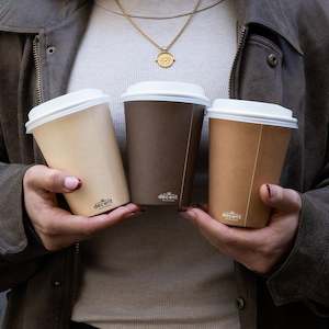 Single Walled Hot Cup - Coffee Series (Mixed)