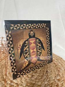 Cards: pasifika greeting card- pasifika turtle