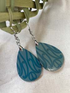 Ahurei Collection - Dark Green Koru Earrings