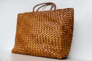 Mustard Leather Peke – 100% Buffalo Leather