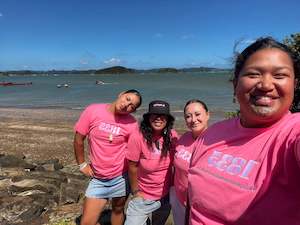 Kakahu Clothing: 1835 Tee - Hot Pink