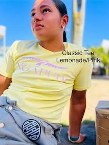 Kakahu Clothing: Classic Tee - Lemonade/pink