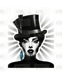 Wahine Pop Prints - Black & White