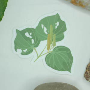 Taonga Jewelry: Kawakawa Plant Vinyl Sticker