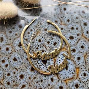 Taonga Jewelry: Mana Maori hoop earrings