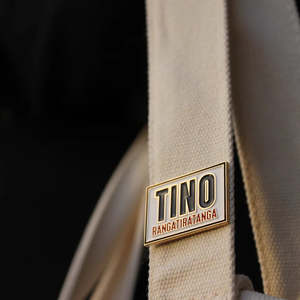 Taonga Jewelry: Tino Rangatiratanga BLACK Enamel Pin
