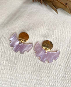 Mako Design: Kape earrings - Lilac