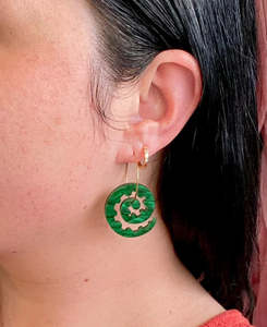 Mako Design: Koru Hoop - Green