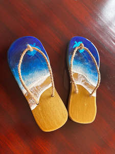 Adams Family Product: Beach Jandals - Wall Art (Hanging Pair)