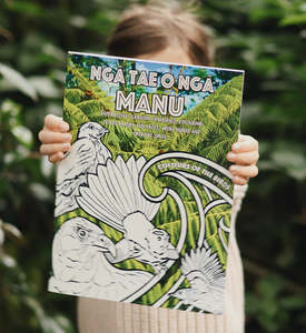 Tae Collective: Ngā Tae O Ngā Manu (Colours of the birds) | Children's Colouring Book