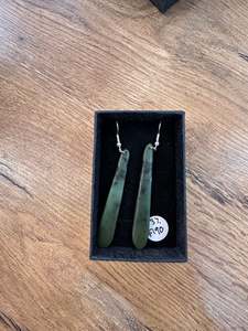 Moss Green roimata earrings 55mm  - 37
